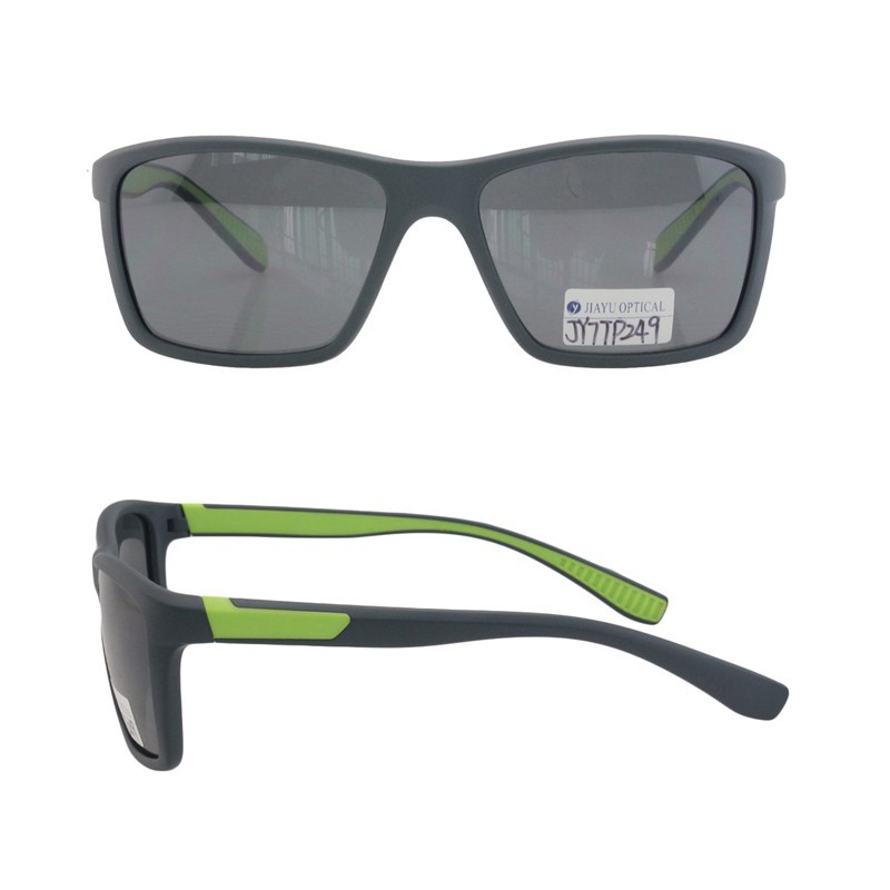 Óculos de sol retangulares para homens, armação TR90 leve, proteção UV400, óculos de sol quadrados