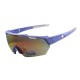 Outdoor Polarized Sports Sunglasses with Interchangeable Lenses,Mens Womens Cycling Bike Glasses,Baseball Running Fishing