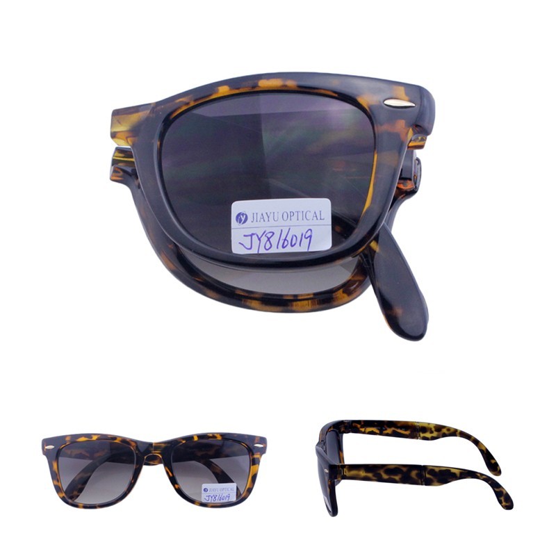 Gafas de sol plegables clásicas redondas para mujer y hombre, polarizadas, con protección UV 400.