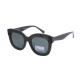 Óculos de sol femininos de acetato, óculos de sol redondos polarizados com proteção UV, óculos de sol retrô para mulheres