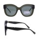 Óculos de sol femininos de acetato, óculos de sol redondos polarizados com proteção UV, óculos de sol retrô para mulheres
