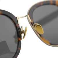 Óculos de sol polarizados para mulheres, proteção UV, retrô, espelhado, com armação de acetato