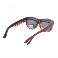 Gafas de sol polarizadas que se ajustan sobre las gafas para mujer, protección UV, gafas envolventes modernas para conducir.