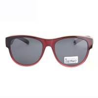 Gafas de sol polarizadas que se ajustan sobre las gafas para mujer, protección UV, gafas envolventes modernas para conducir.