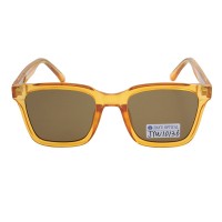 Óculos de sol retrô com armação quadrada, haste grossa em CP, polarizados, UV400, unissex