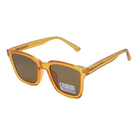 Gafas de sol unisex con montura cuadrada retro, patillas gruesas de CP, polarizadas, UV400