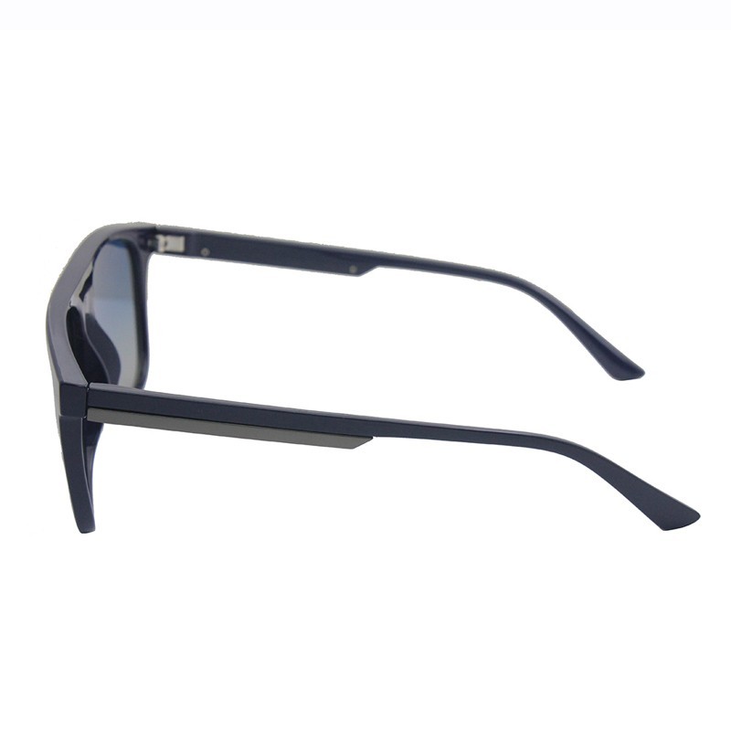 Óculos de sol retangulares masculinos, armação de ponte dupla, óculos de sol para homens, lentes polarizadas