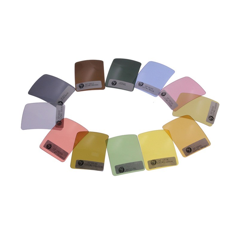 Custom UV 400 Sunglasses Lenses Colorful Mirror AR Coating Tac Polarized Lens