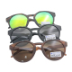 Óculos de sol redondos personalizados, vintage, retrô, flutuantes, para mulheres e homens, atacado