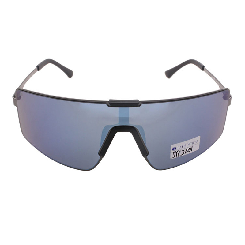 Gafas de sol de gran tamaño con protección metálica para hombres y mujeres