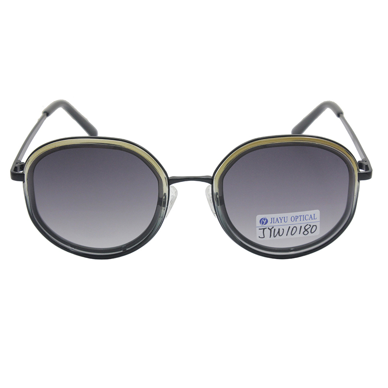 Óculos de Sol Redondos Retrô com Armação de Metal e Lentes Polarizadas para Mulheres - Proteção UV