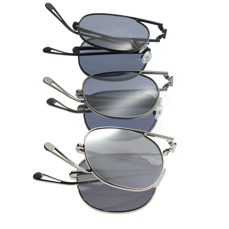 Round Foldable Sunglasses for Women Men Polarized UV 400 Protection Folding Sun Glasses