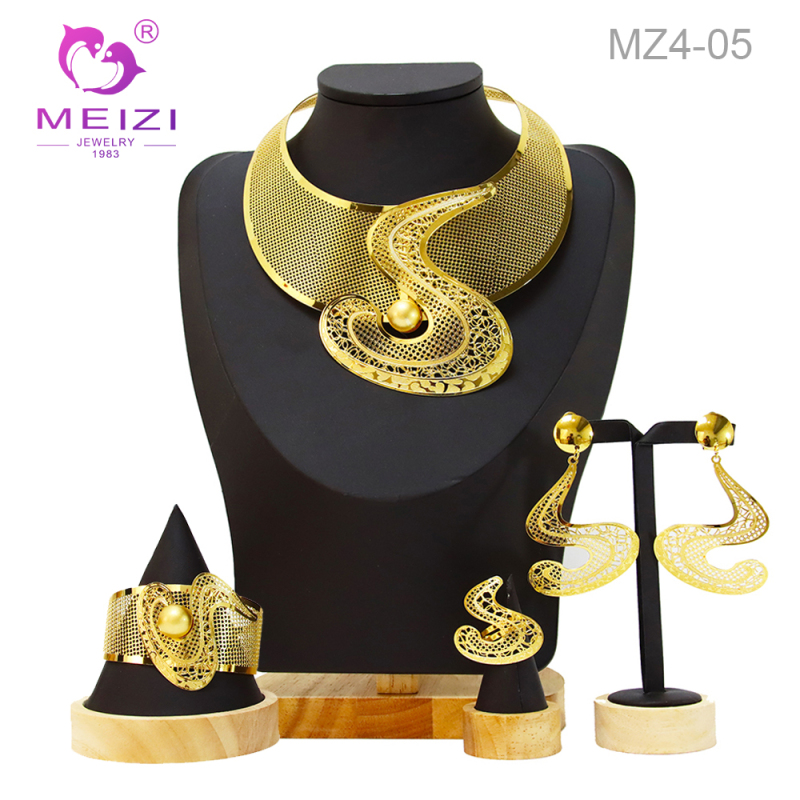Bride Bridesmaid 18K Gold Plated Wedding Jewelry Set