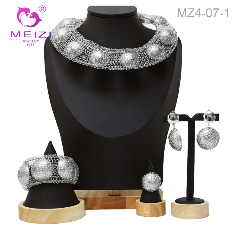 Ensembles de bijoux collier indien plaqué or 24 carats pour femmes