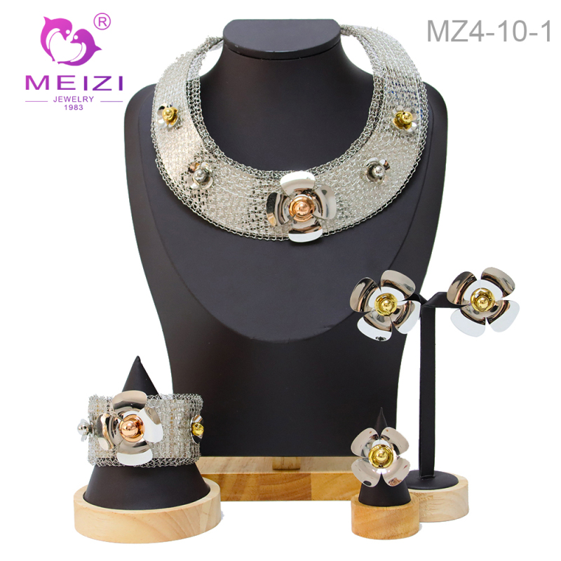 Dubai Indian Fashion 18k Gold Plated Bride Jewelry Set