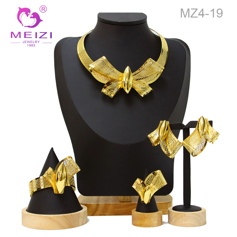 Wedding 18k Necklace Earrings Jewelry Sets for Brides Party Prom