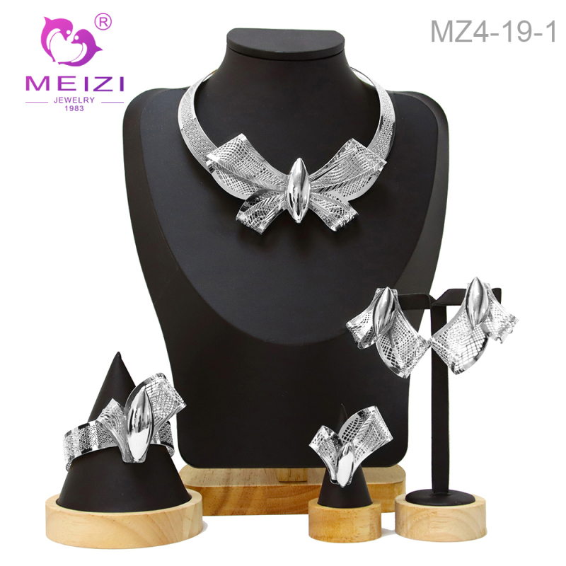 Wedding 18k Necklace Earrings Jewelry Sets for Brides Party Prom