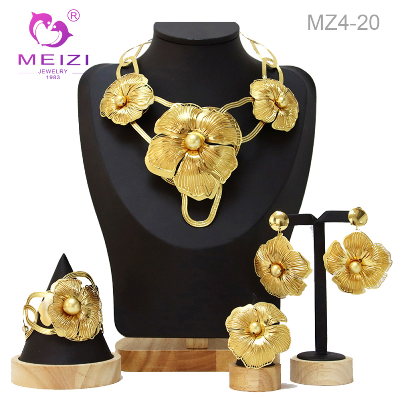 Gold Plated Nigerian Wedding Iarge Jewelry For Women