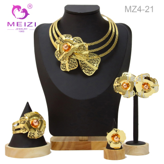 Ensembles de bijoux plaqués or pour mariage nigérian