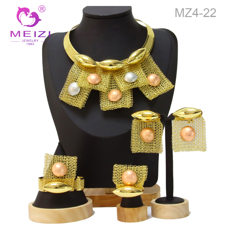 Indian Women Jewelry Sets 24K Gold Plated Jewelry Set