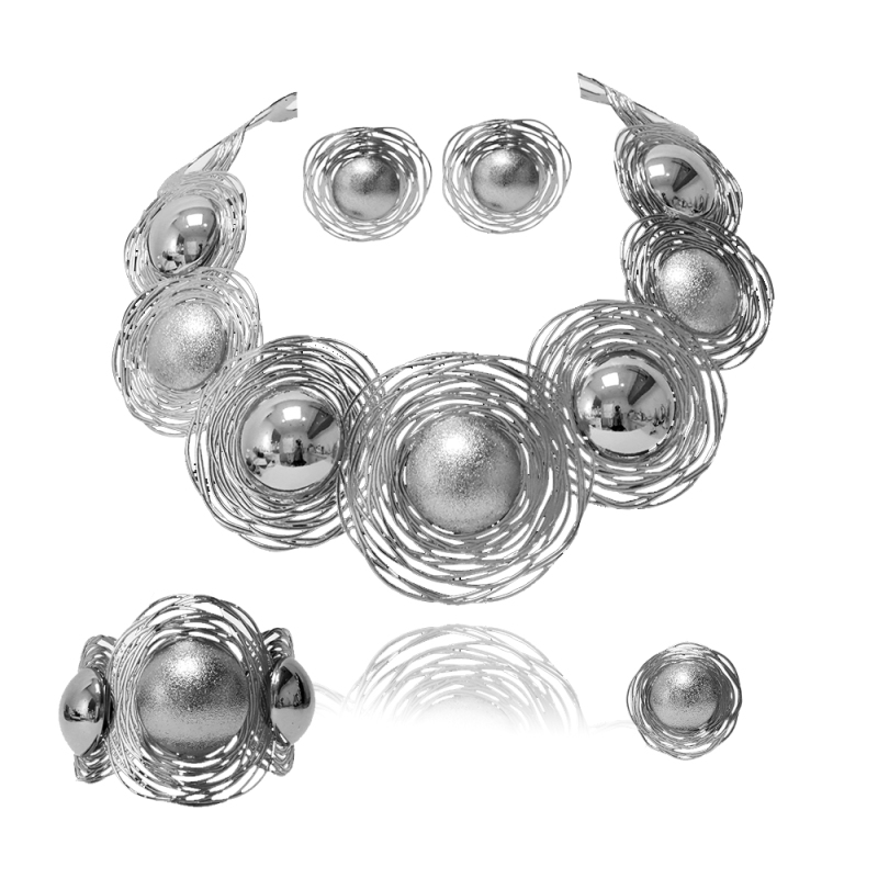 Dubai Gold Jewelry For Women Banquet Wedding Party Jewelry Sets