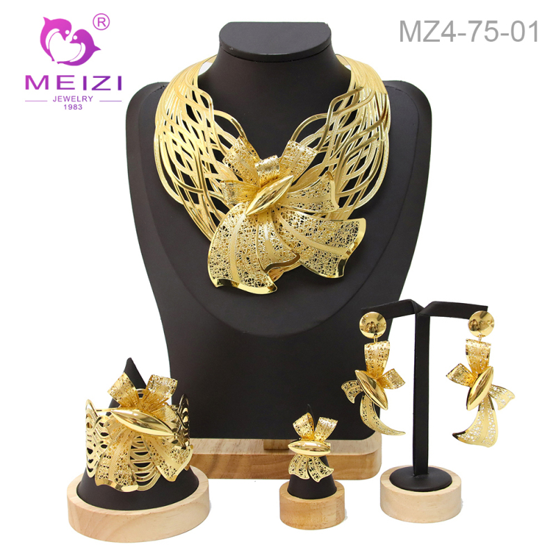 Dubai Gold Plated Banquet Wedding Jewelry Set