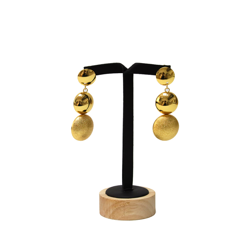 Conjunto de joyas de banquete de boda redondo chapado en oro de Brasil