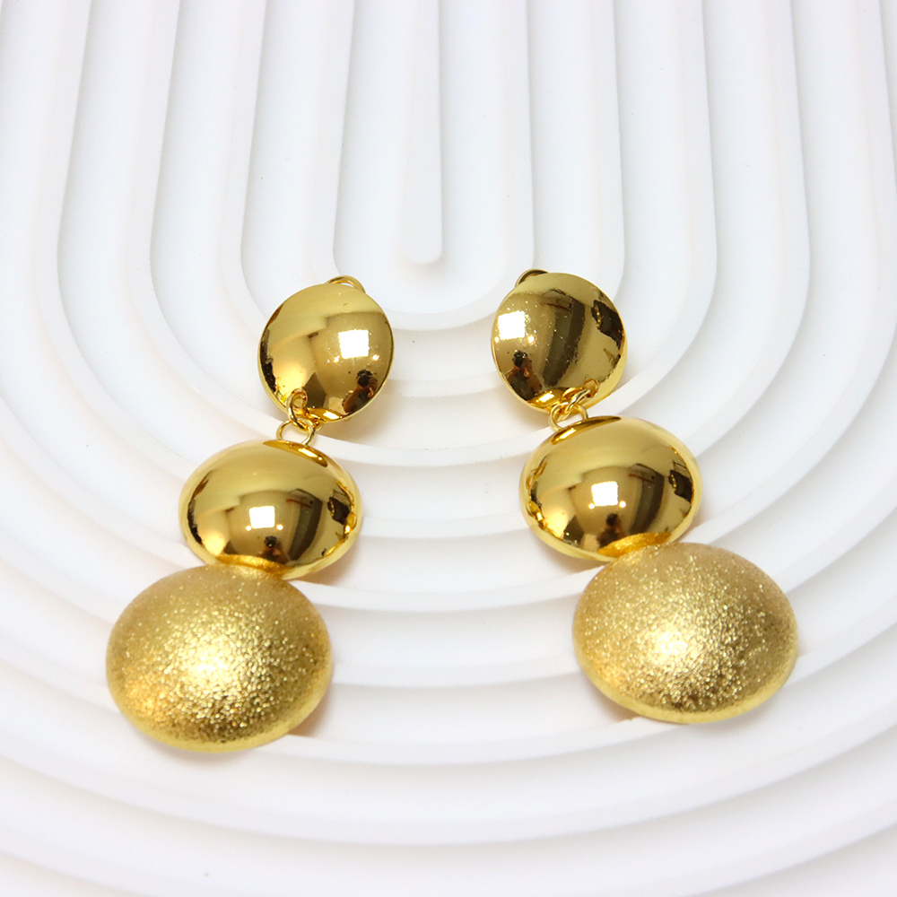 Brazil Gold Plated Round jewelry Set