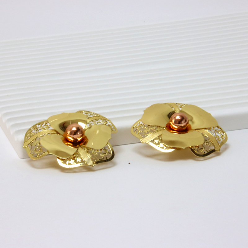 Nigerian Bridal Wedding Gold Plated Big Jewellery Sets