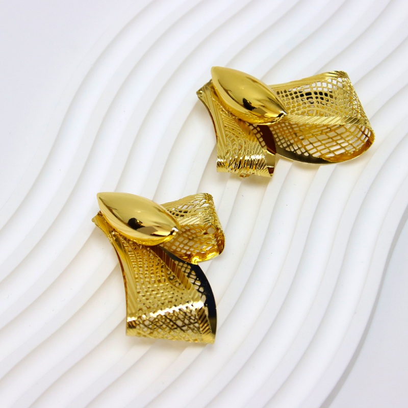 Wedding 18k Necklace Earrings Jewelry Sets for Brides Party Prom