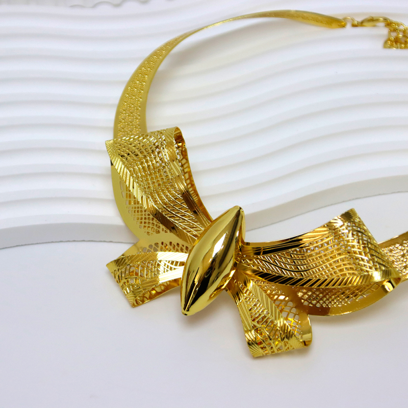 Wedding 18k Necklace Earrings Jewelry Sets for Brides Party Prom