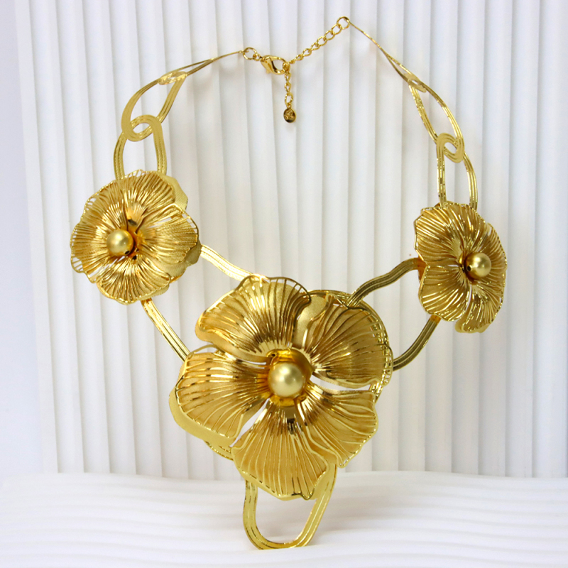 Gold Plated Nigerian Wedding Iarge Jewelry For Women