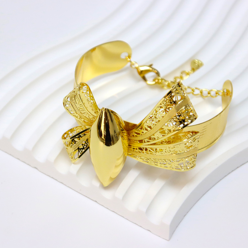 Women's Gold Plated 24K Necklace Jewellery Set