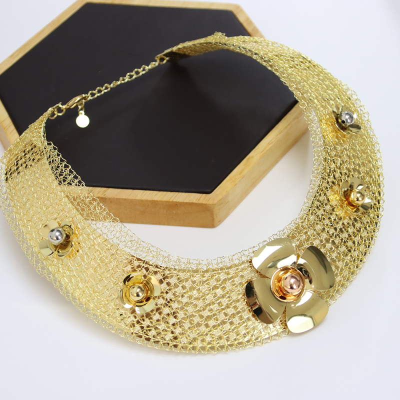 Dubai Indian Fashion 18k Gold Plated Bride Jewelry Set