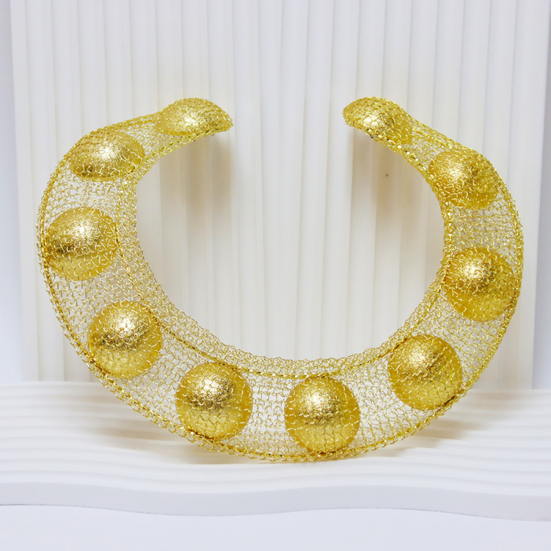 Ensembles de bijoux collier indien plaqué or 24 carats pour femmes
