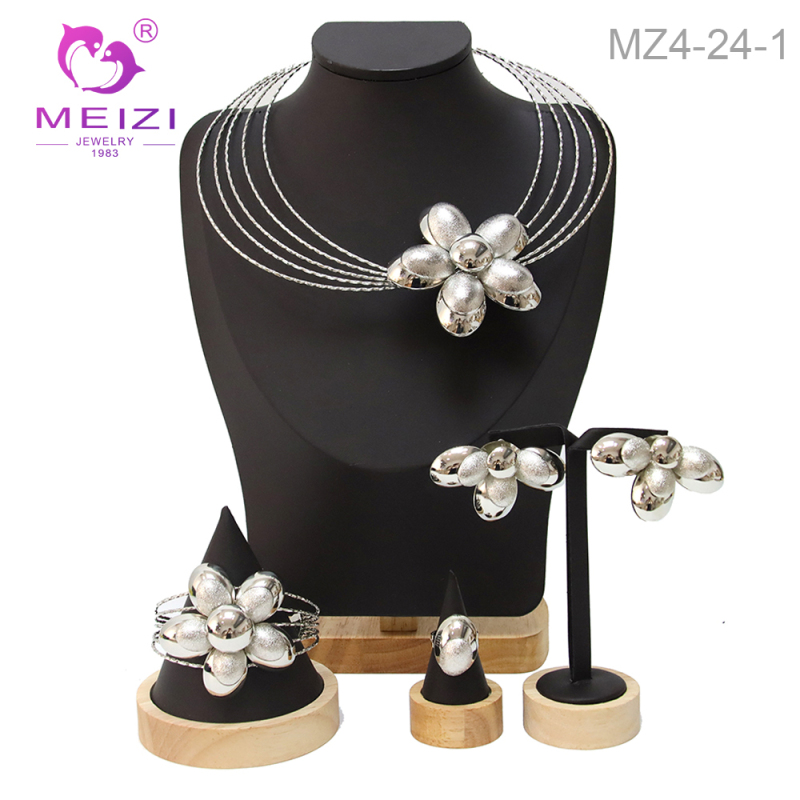 Dubai Gold Jewelry Designs Necklace Ring Earrings Bracelet