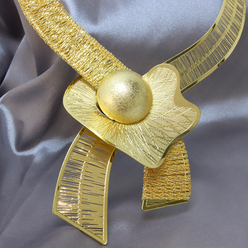 Dubai 18k Gold Plated jewelry set for Ladies Wedding