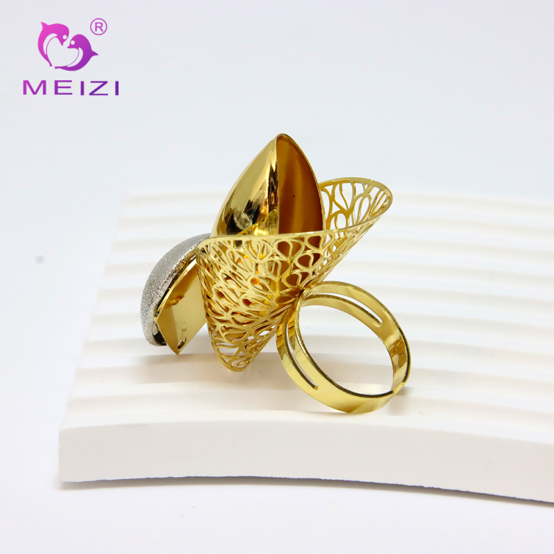 Dubai 24K Gold Plated Flower Jewelry Set for Women