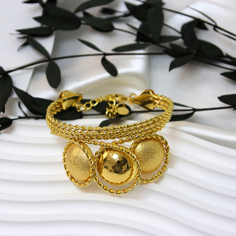 Anting dan Gelang Bridal Indian Fashion untuk Set Perhiasan Pernikahan