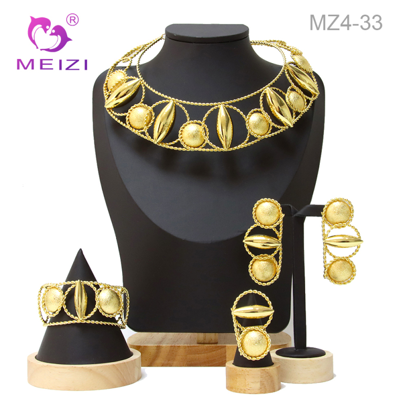 Dubai 18K Gold Plated for Bridal Wedding Jewelry Sets
