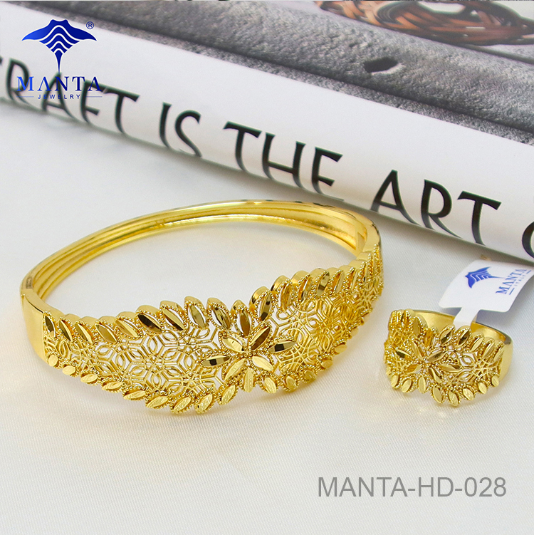 Pulsera Mujer Oro 18k Calado Anillo Accesorios