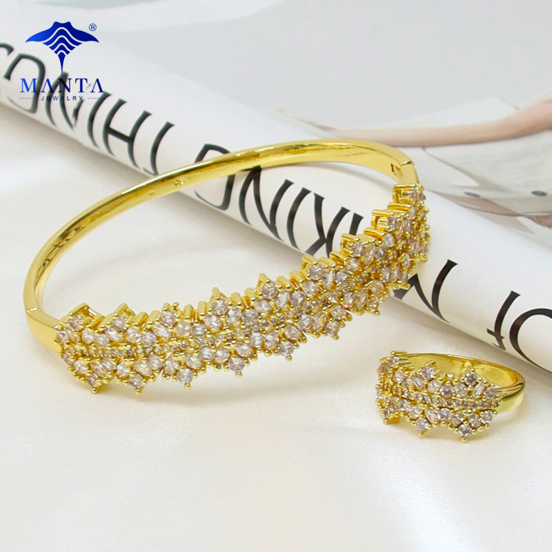 Pulsera Mujer Oro 18k Calado Anillo Accesorios