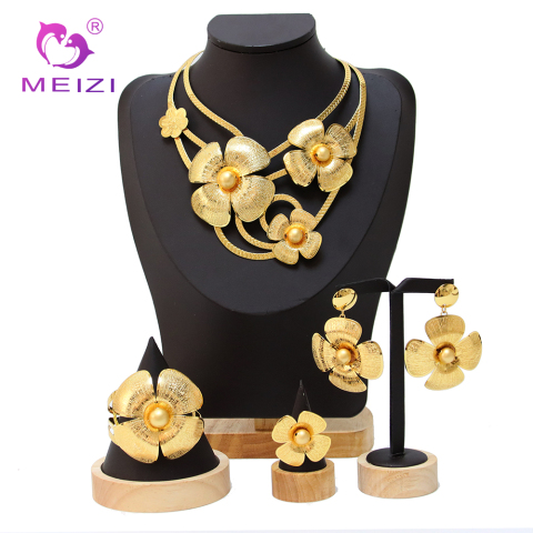 Newest Italian Golden Jewelry Set