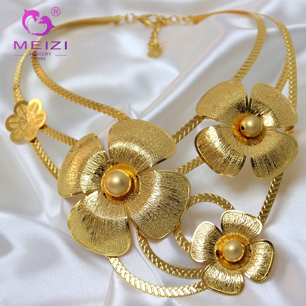 dubai 18k gold jewelry sets for women 2023