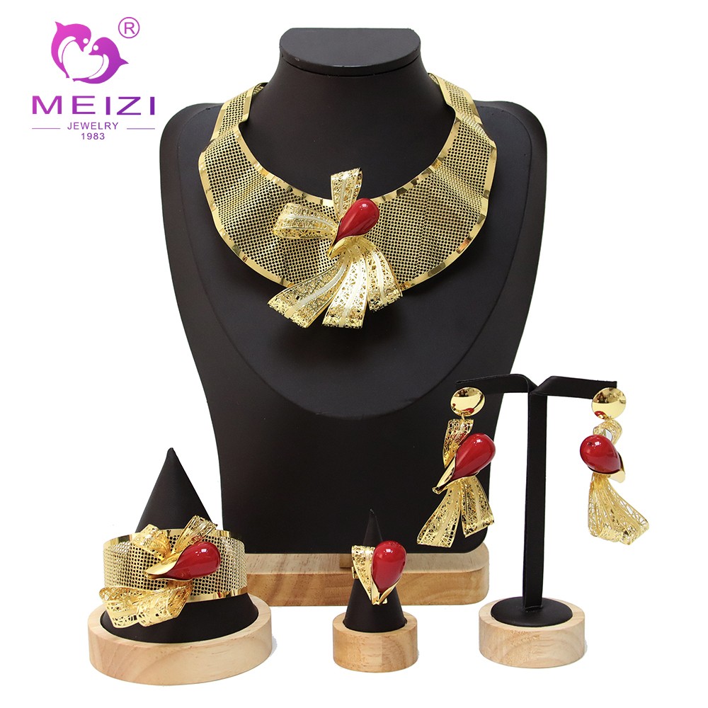 Women Jewelry Set Luxury Gold 18k