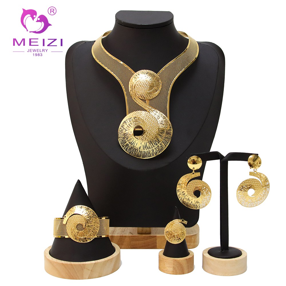 real brazilian gold jewelry set for women