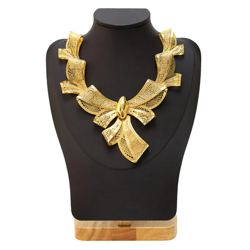 Real dubai 18k Gold Jewelry Sets for Women