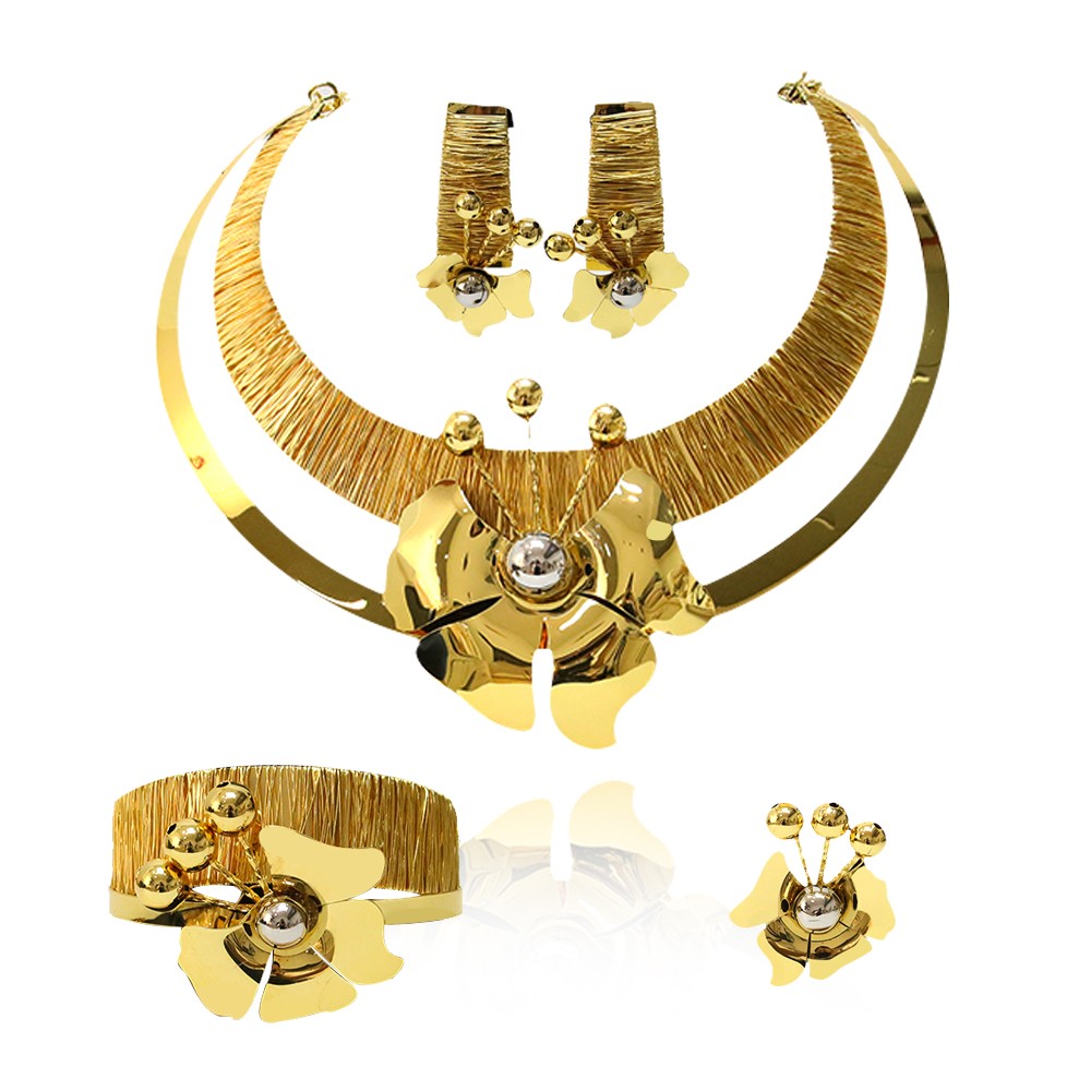 Dubai female jewelry gold plate