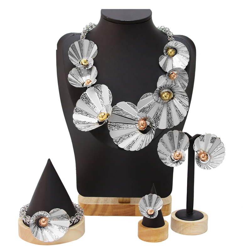 jewelry set woman plated gold luxury true