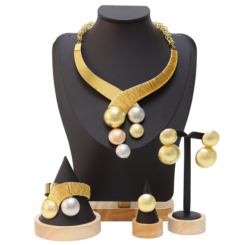 Indian gold -plated woman necklace